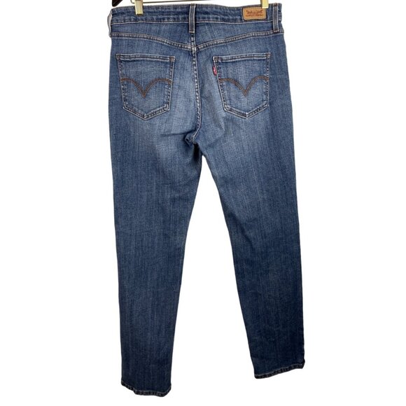 Levis Mid RIse Skinny Medium Blue Denim Jeans Womens Size 12M - Picture 2 of 7